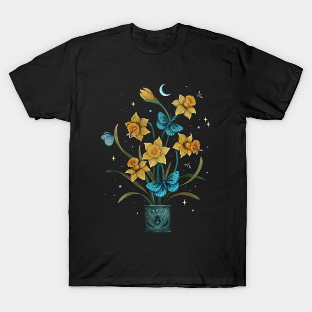 Daffodil - March Flower T-Shirt by Episodic Drawing